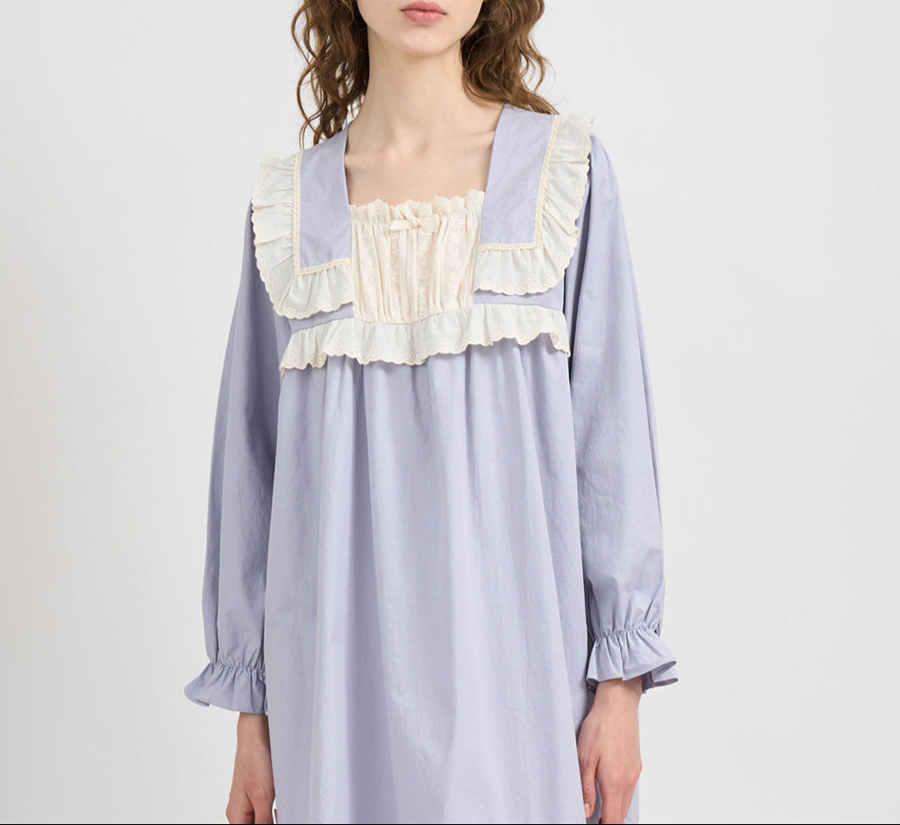 Dallen Long Sleeve Nightdress Lavender