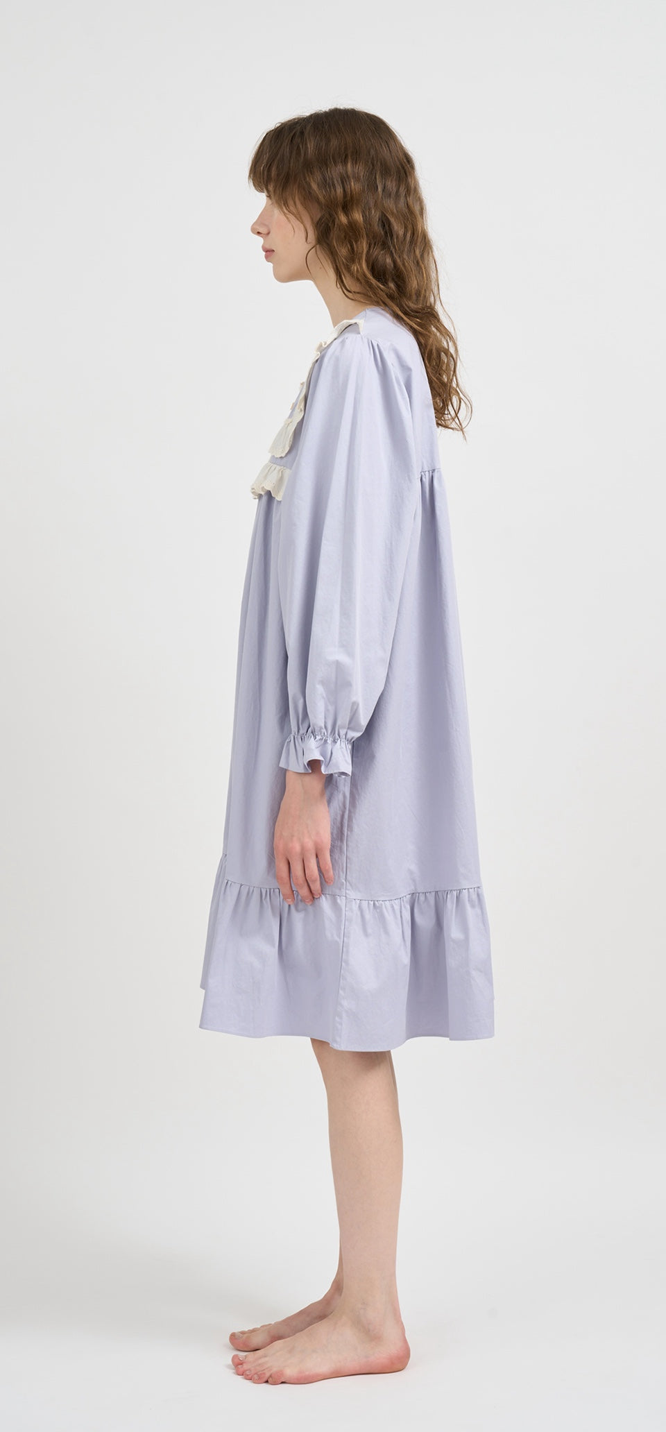 Dallen Long Sleeve Nightdress Lavender