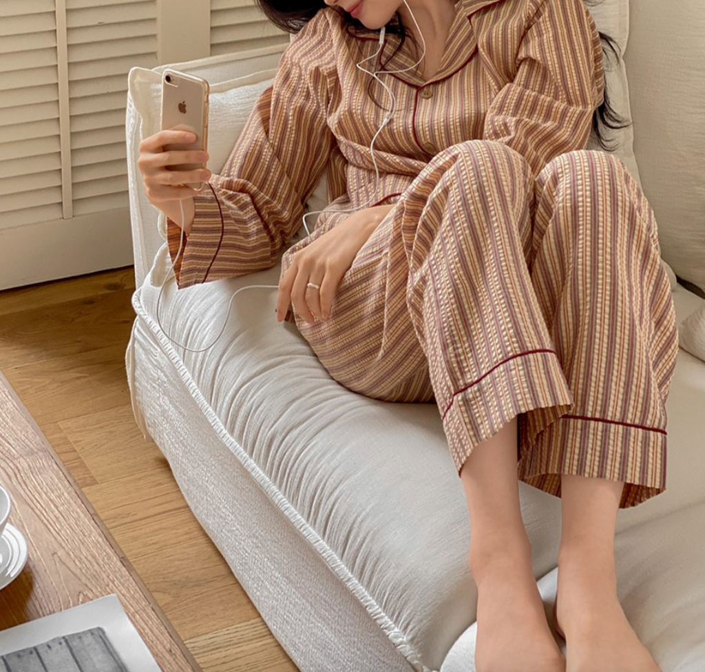 Boho Stripe PJ Set