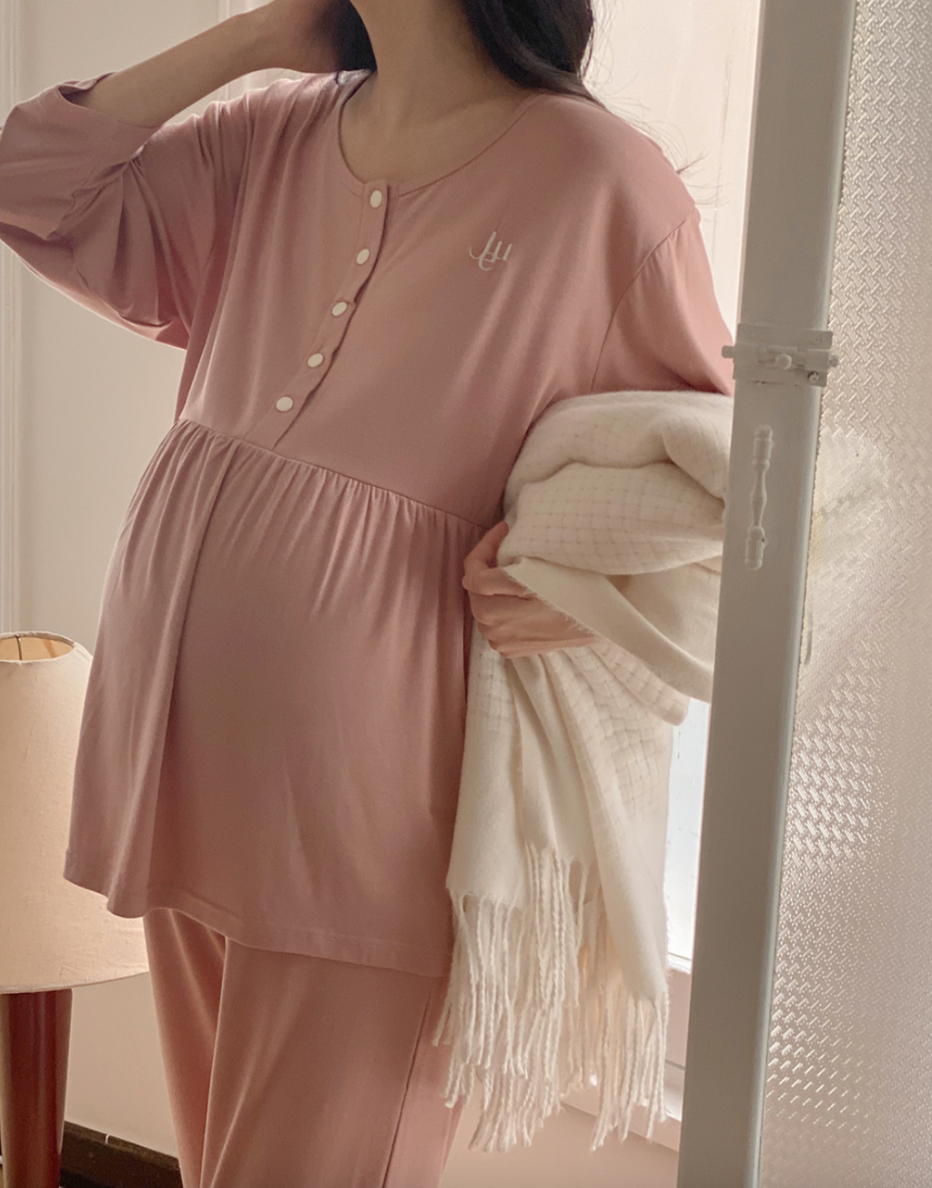 Maternity-Friendly Loungewear - Pink
