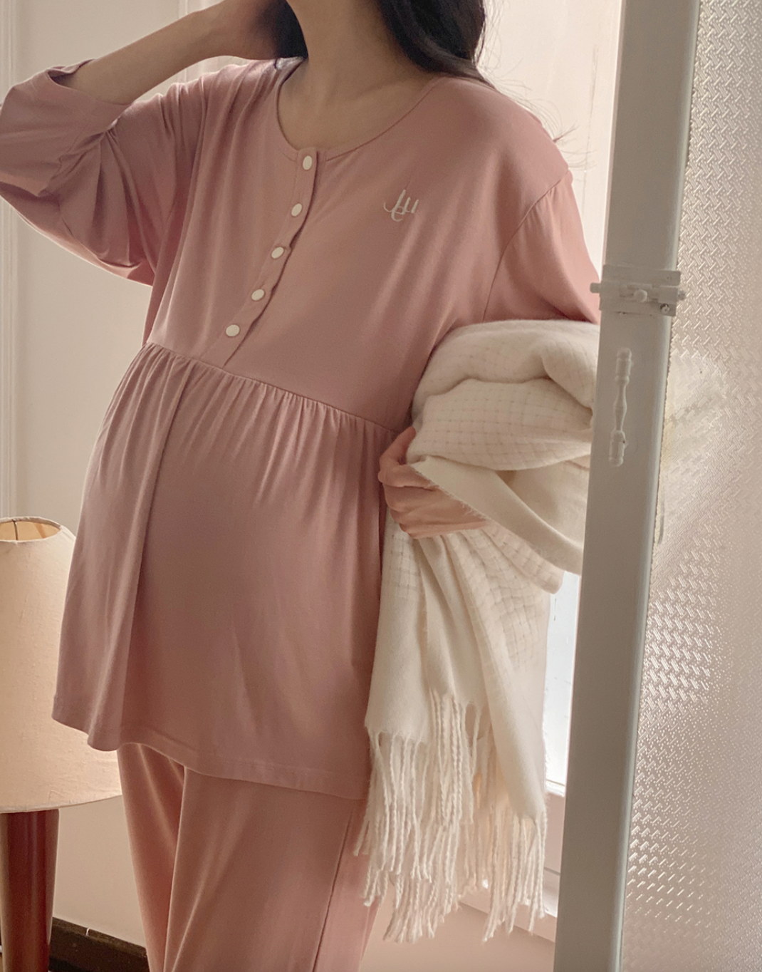 Maternity-Friendly Loungewear - Pink