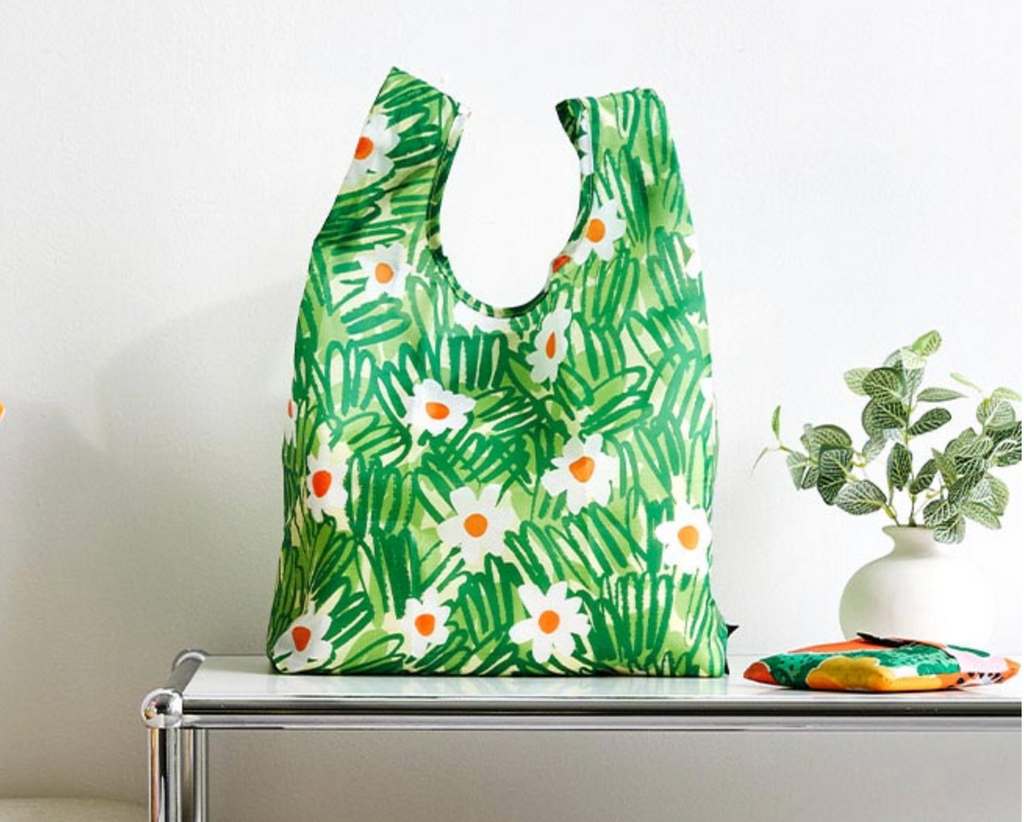 [MODERN HOUSE] Daisy Green Eco Tote - Recycled Fabric