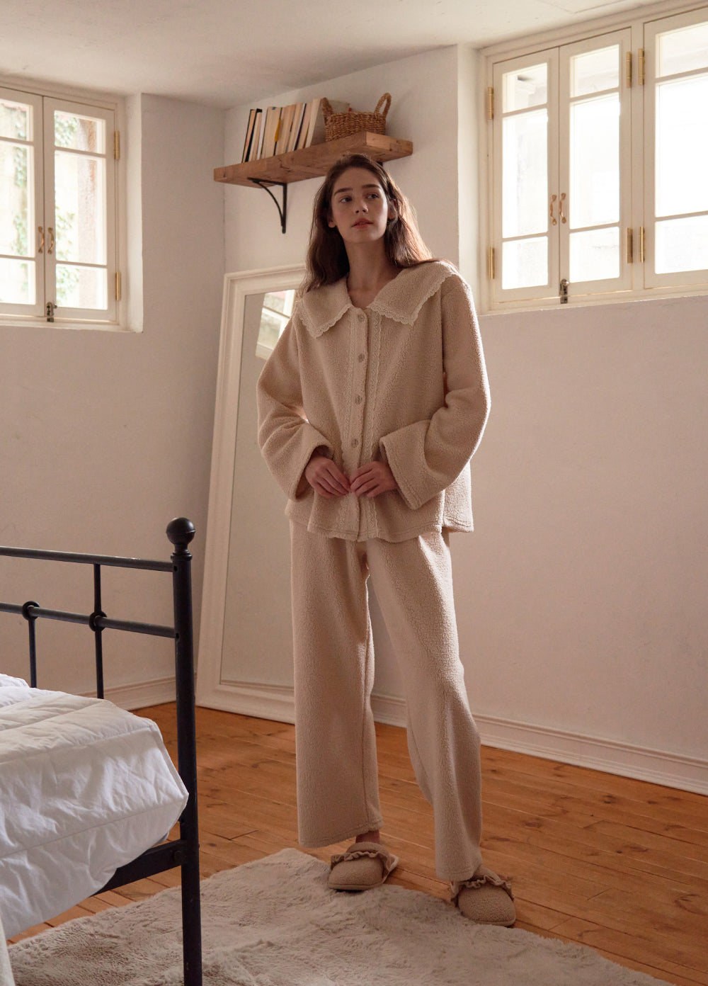 Milklatte Long Sleeve Two-Piece PJ Set