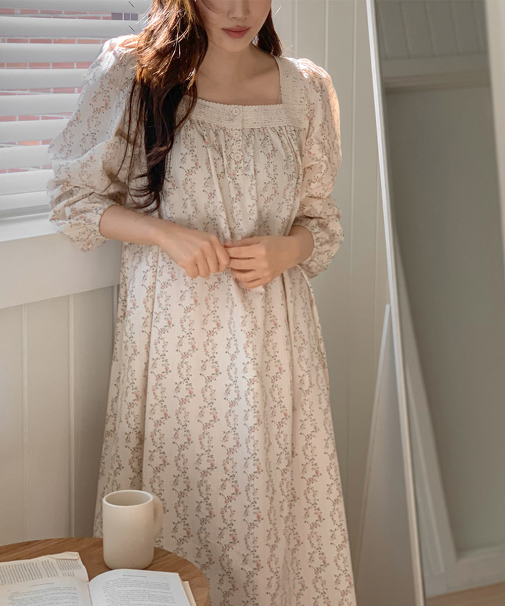 [JUUNEEDU] Cosette Floral Slip Dress – Pink