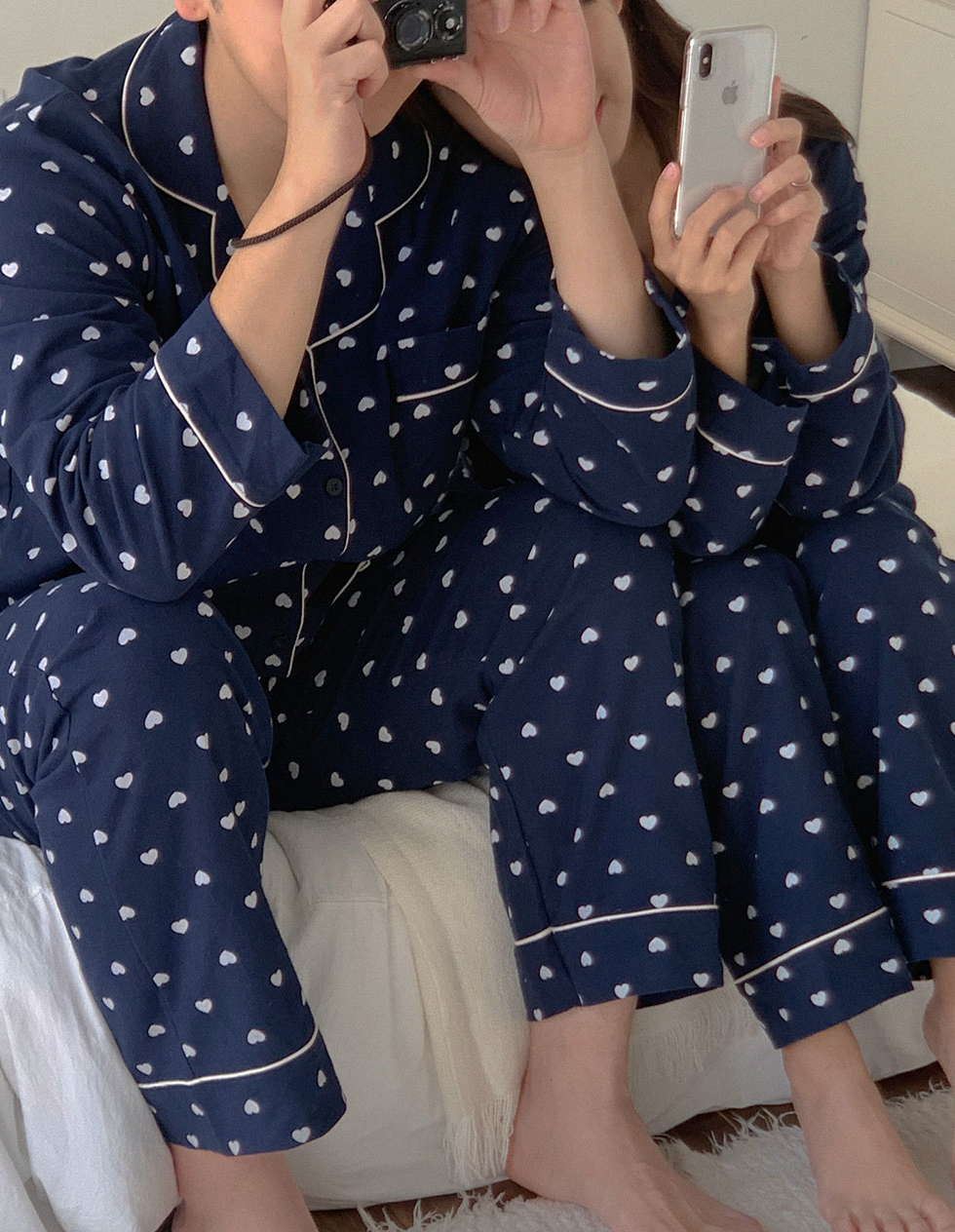 Loveberry Fleece PJ Set – Navy