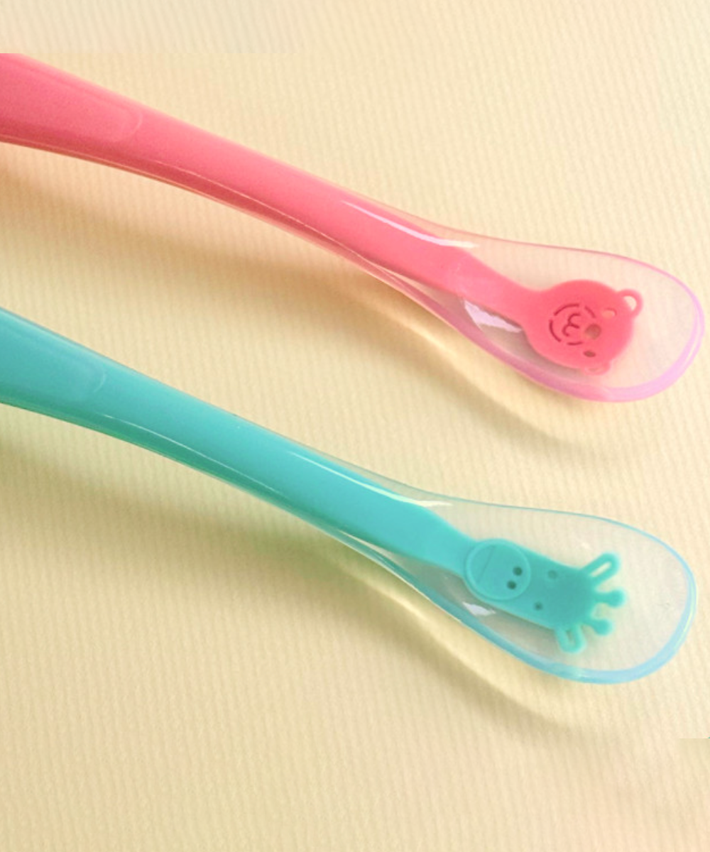 [SILIPOT] Bear & Giraffe Weaning Spoon + Case