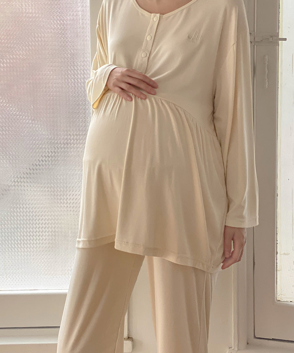 Maternity-Friendly Loungewear - Yellow