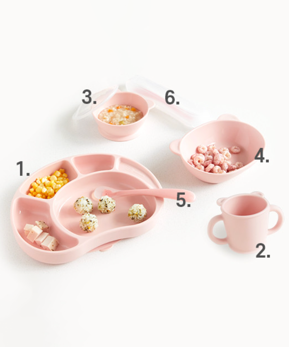 [SILIPOT] Premium Baby Silicone Dinnerware Gift Set