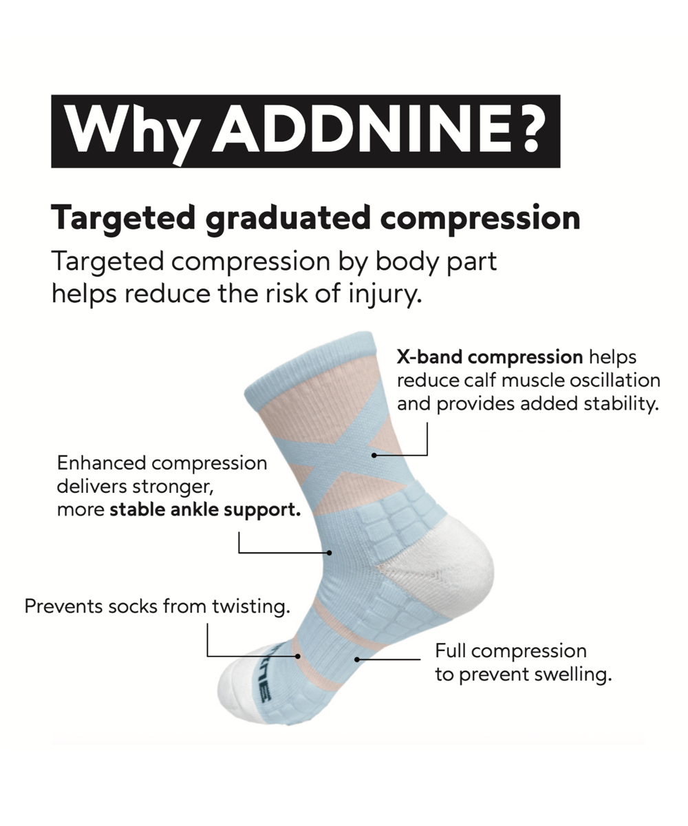 [ADDNINE] 03. STATER COMPRESSION SOCKS - CALF SOCKS